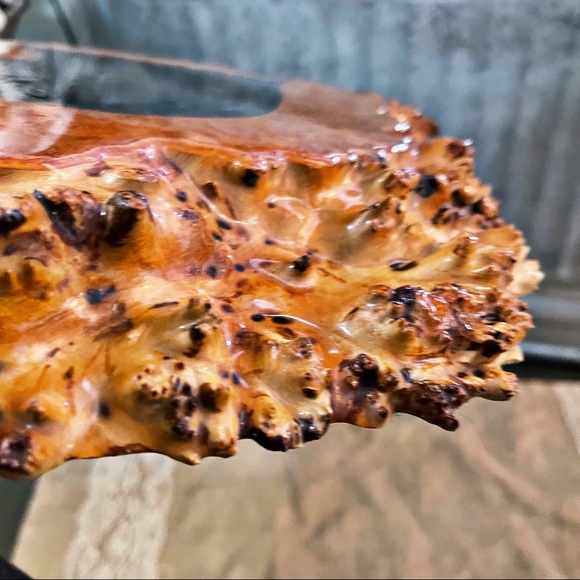 Birds Eye Maple Burl Wood Slab Raw Edge Lab Painting Varnish Wall Art Oregon - Picture 5 of 12